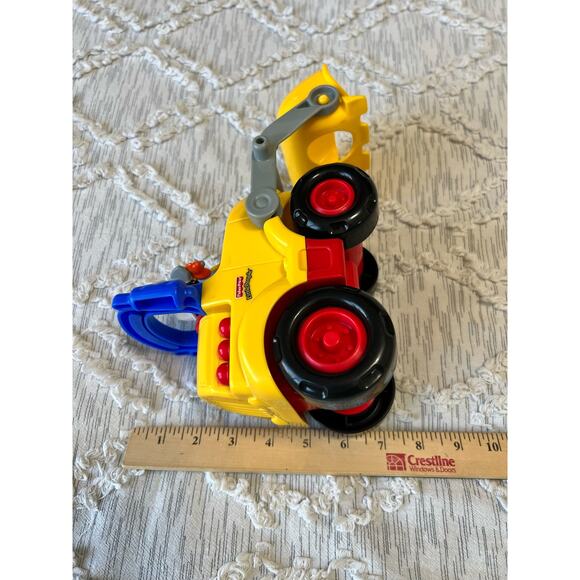 Fisher-Price Lifty Loader Bulldozer Construction w/Figure 2003 Works - Picture 10 of 11